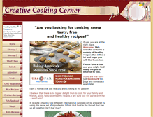 Tablet Screenshot of creative-cooking-corner.com